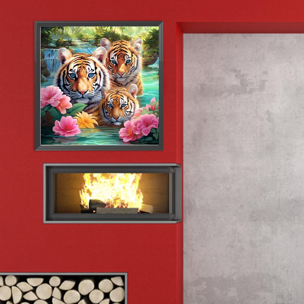 Набор для рисования по номерам на холсте DIY масляная живопись картина с изображением животных Декор для дома ~G