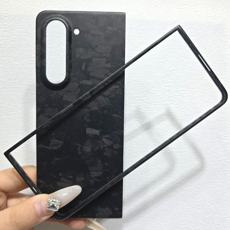 Ultra-thin Carbon Fiber Phone Case Z Fold5 W24 Shockproof Anti-scratch Protective Cover