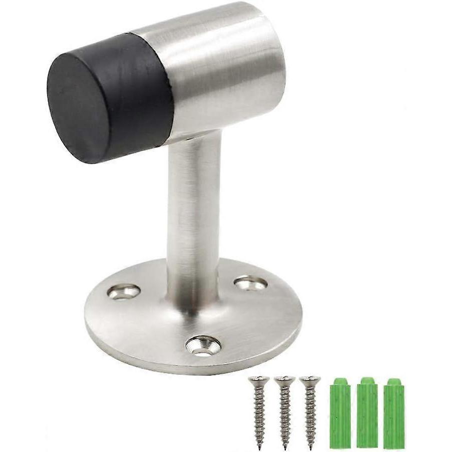 SCSYV 3 Inch / 75mm Heavy Duty Floor Stop, Door Stopper Stainless Steel Brushed Nickel - Pack of 1