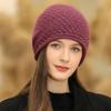 Новая женская зимняя шапка, уличная модная теплая шапка-бини для женщин, повседневная вязаная шапка с жемчужным украшением