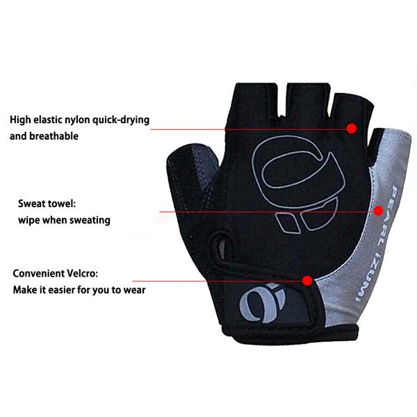 1 Pair Gel Half Finger Cycling Gloves Road Bike Workout Gloves for Men and Women