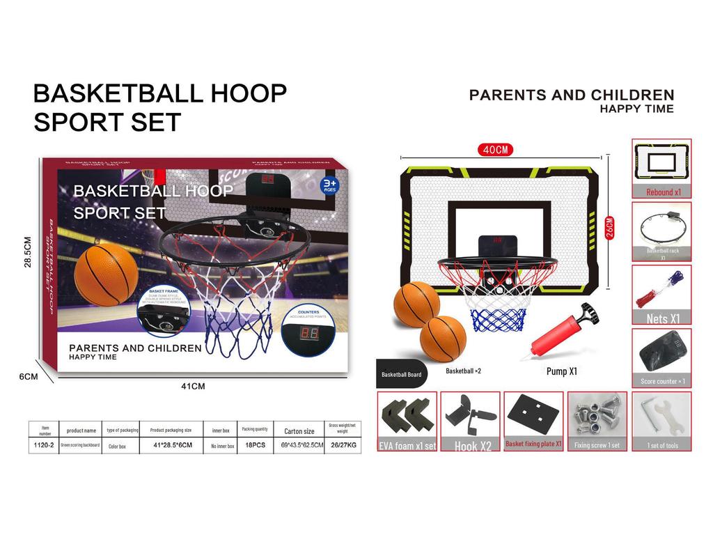 Электронное баскетбольное кольцо с функцией подсчета очков без ударов - складная рама для бросков сверху и снизу для игры в помещении и на открытом воздухе