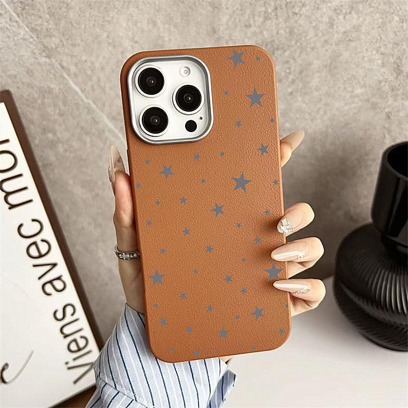Ins Корейский Чехол на Весь Экран Серые Звезды для Samsung S25 Ultra S24 S23 S22 S21 FE Plus A56 5G A36 A26 A16 A55 A54 A53 Мягкая Крышка