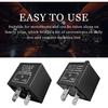 3-Pin CF13 EP34 Electronic Flasher Relay, CF13 JL-02 12V LED Light Flasher Blinker Relay, Universal Turn Signal Light Falsher Fixes Hazard Warn Hyper