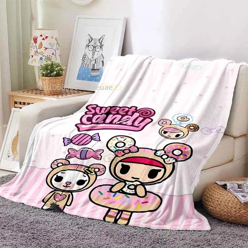 Японский стиль Tokidoki Плед Аниме Фантастический Принт Фланелевые Пледы для Кроватей Диванов Теплое Постельное Белье Мягкий Плед