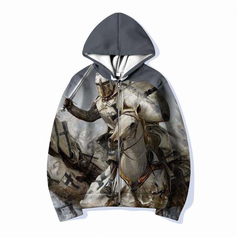 226 Zip-Up Hoodie 3D Print Unisex Loose Casual Sweatshirt Teens