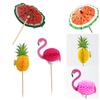 50 шт. Коктейльные зонтики Коктейльные палочки Красочные зонтики для фруктовых напитков Мини-зонтик Зубочистки Гавайские принадлежности для вечеринок