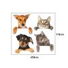 1 шт. с 4 узорами Забавные милые кошки собаки Наклейки на выключатель Наклейки на стену Украшение для дома Спальня Па