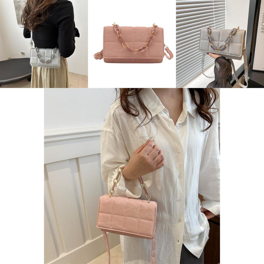 Trendy Casual Crossbody Bag For Women Elegant Pu Small Square Handbag With Soft Texture