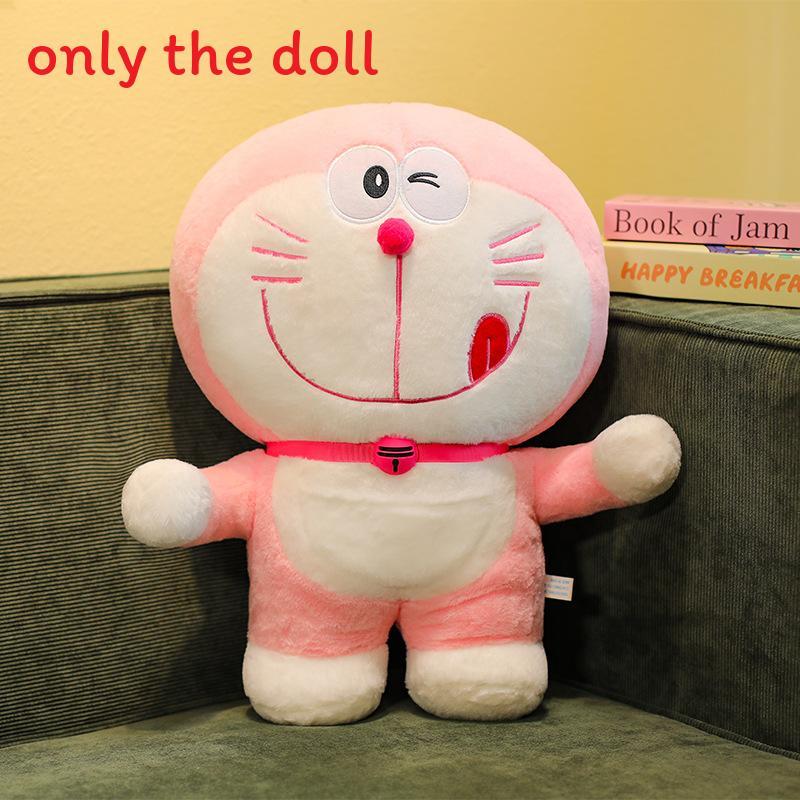 Doraemon Cartoon Character Cushion With Short Plush Material For Kids Bed Decor
