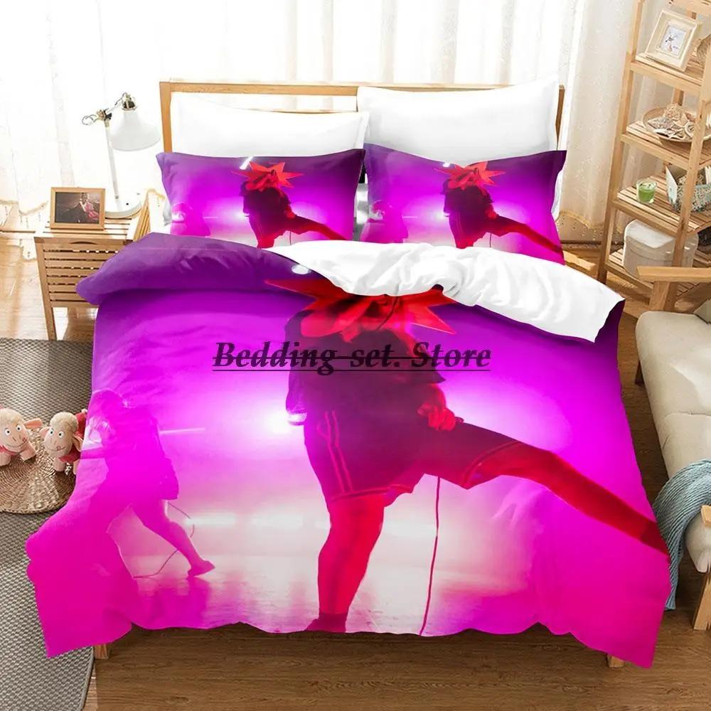 Комплект постельного белья 100 Gecs Односпальный Полуторный Двуспальный Кинг-сайз Комплект для кровати Взрослый Детский Спальня Комплекты пододеяльников 3D-принт Аниме Комплект простыней