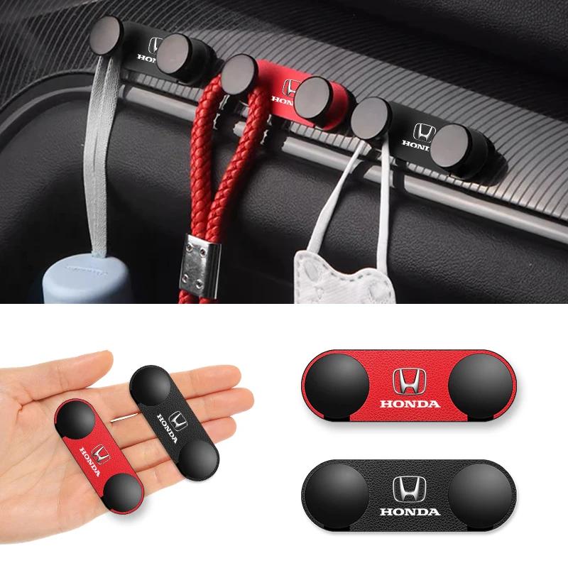 Multi-Purpose Vehicle Storage Hook Car Double-Hook For Honda Civic Accord Odyssey City Pilot Jazz CRV HRV Legend Accessories air256