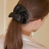 Of Lavishe Wave Satin Ruffle Scrunchie