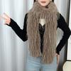 Women Scarf Solid Color Thickened Warm Winter Scarf Soft Touch Versatile Long Scarf Versatile Fashion Accessory