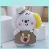 Lovable Chef Dog Plush Toy Keychain With Soft Fur And Attractive Cartoon Style