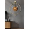 Orbit Gold 60 см, современные декоративные металлические настенные часы