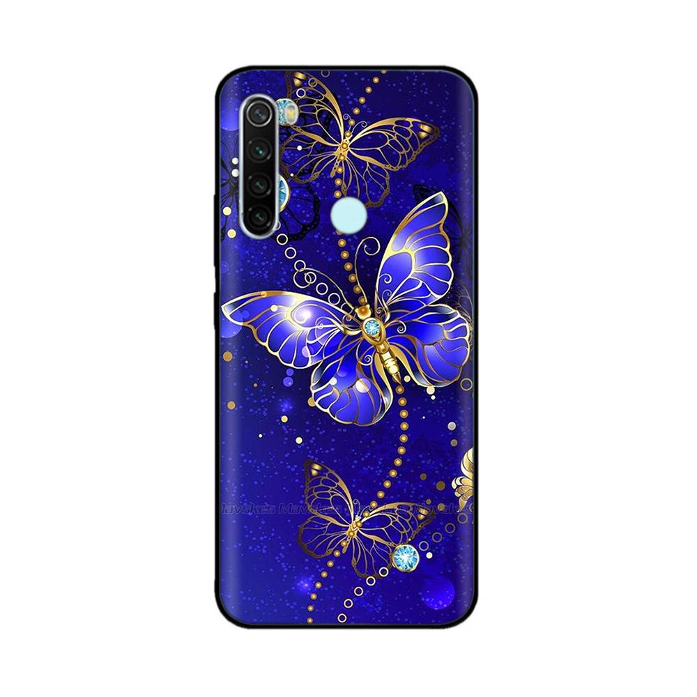 Для Xiaomi Redmi Note 8T Чехол с узором Полная защита Мягкий жидкий силикон Мультяшный чехол для Redmi Note 8T Note8T Оболочка Fundas