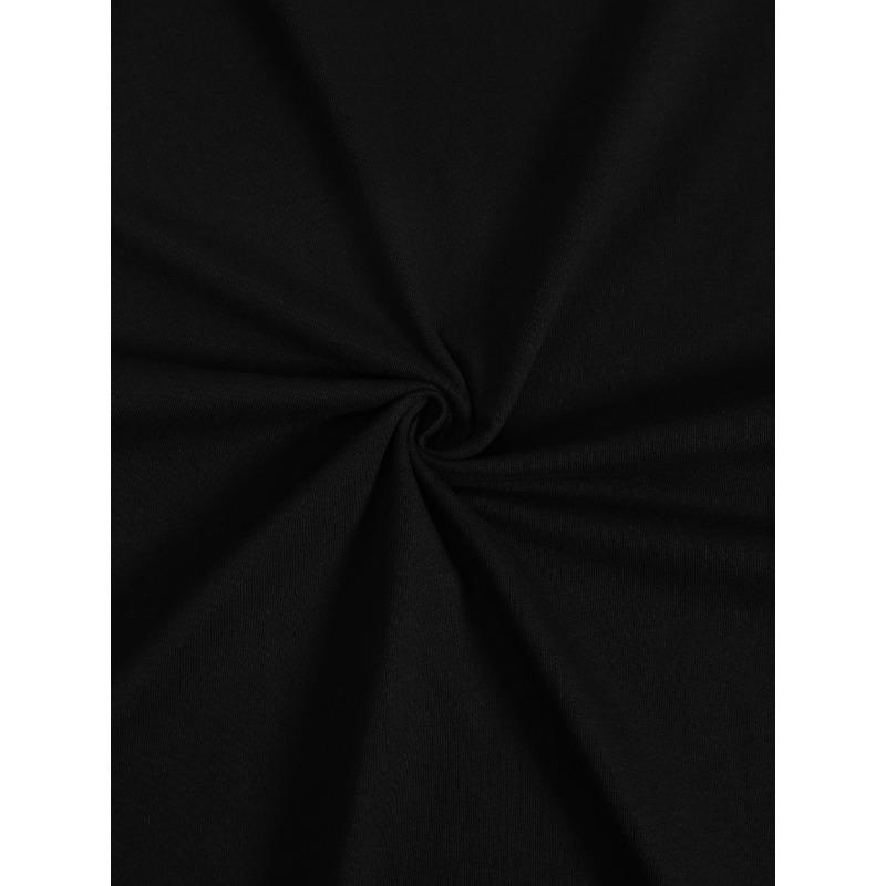 Европейские размеры Мужская черная католическая религиозная футболка с молящимися руками, крестом-розарием на спине и девой / Винтажный христианский дизайн