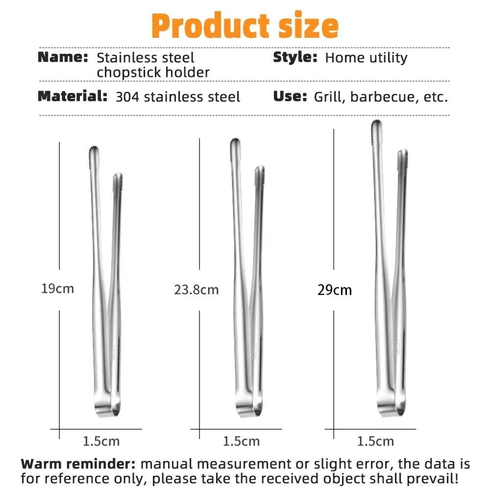 1Pcs 7/9/12Inch Food Clip 304 Stainless Steel BBQ Steak Clip New Grill Tongs  Cooking Utensils