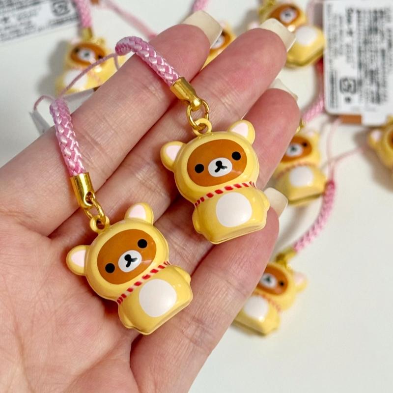 Мини брелок Sanx Rilakkuma Кавайный Korilakkuma Колокольчик Подвеска на рюкзак Гора Фудзи Мультяшный Медведь Украшение Подвеска для сумки Подарки