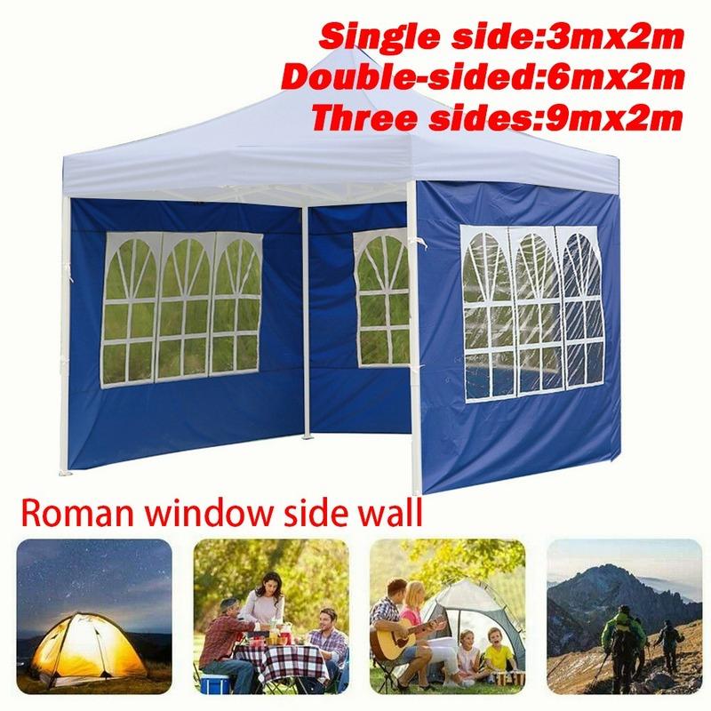 Портативная ткань Оксфорд, непромокаемая садовая шторка, боковая стена, водонепроницаемая поверхность палатки, сменная крышка, палатки, аксессуары для беседки