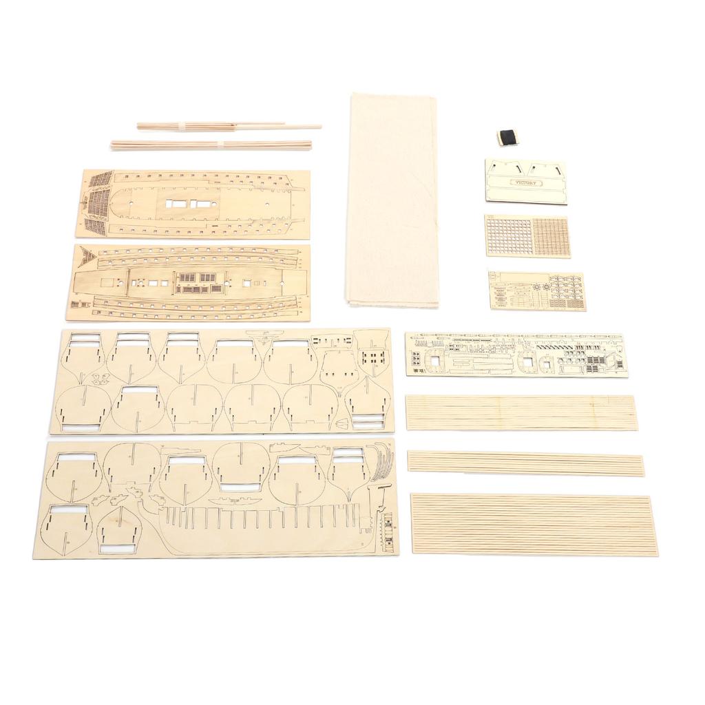 Wooden Model Ships DIY Assembly Classic Ancient Boat Sailing Boat Decor Model DIY Ship Craft for 14