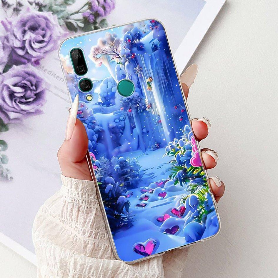 Чехол для Huawei Y9 Prime 2019 STK-L21 STK-L22 STK-LX3 Чехол Популярный Цветок Мягкий ТПУ Чехол для Телефона Для Huawei P Smart Z Y9 2019 Capa