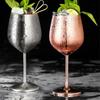 Stainless Steel Wine Glasses Unbreakable Metal Cocktail Glasses , 500 Ml, for Drinking Cocktails and Wine At Bar and Home