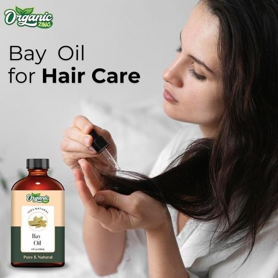 Organic Zing Bay (Laurus Nobilis) Oil | Pure & Natural Essential Oil for Skincare, Hair Care & Massage - 118ml/3.99fl Oz
