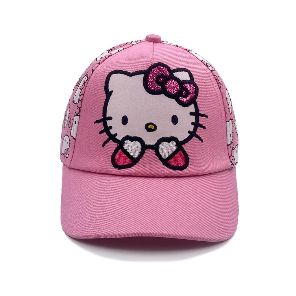 Kt Cat Cartoon Baseball Cap With Breathable Cotton And Windproof Features