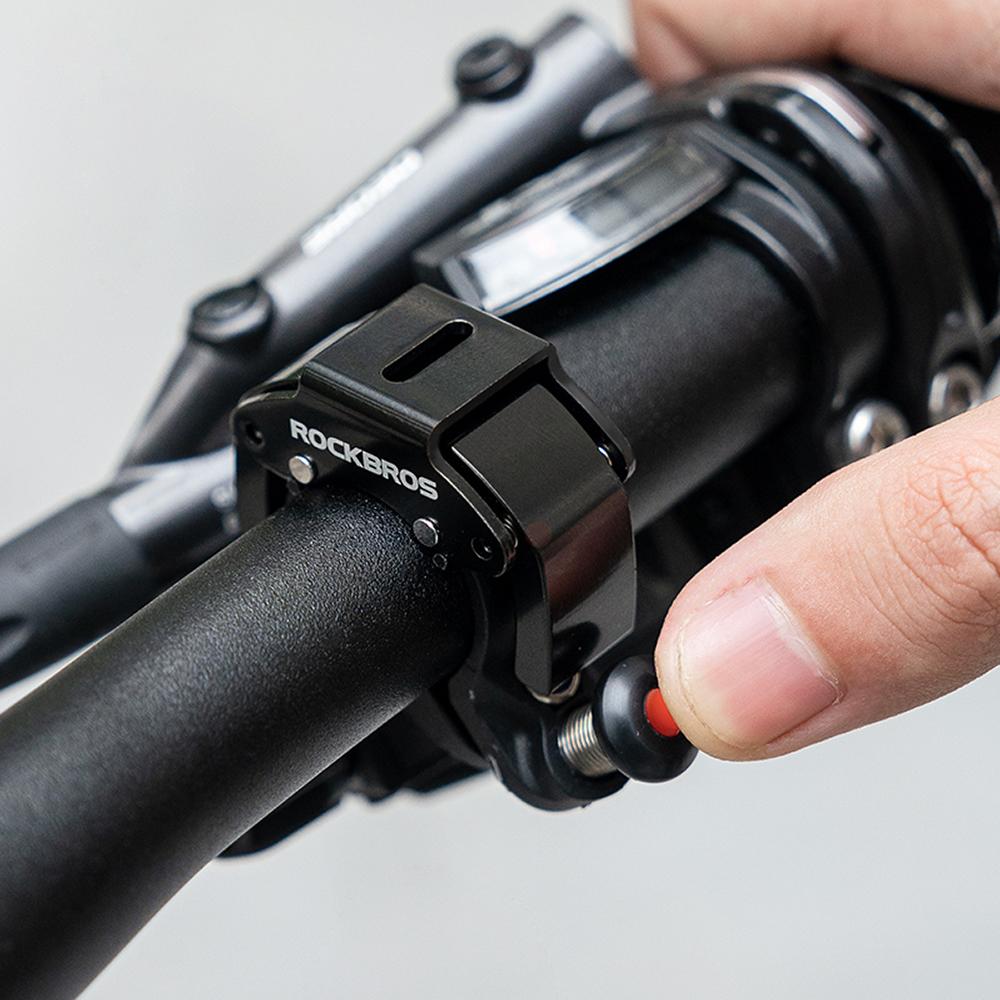 C-shaped bicycle bell - black