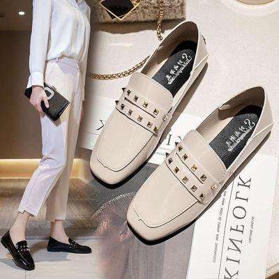 2025 новая женская обувь весна и лето обувь Doudou модная универсальная средний каблук одинарная обувь женские балетки рабочая обувь для мамы