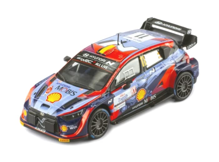 Ixo Model Hyundai i20 N Rally 1 2022 Croatia scale model RAM851 #11 T.Neuville/M.Wydaeghe 1/43