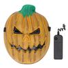 LED Light Face Cover Scary Pumpkin Adjustable Glowing Facial Cover for Halloween Party Cosplay