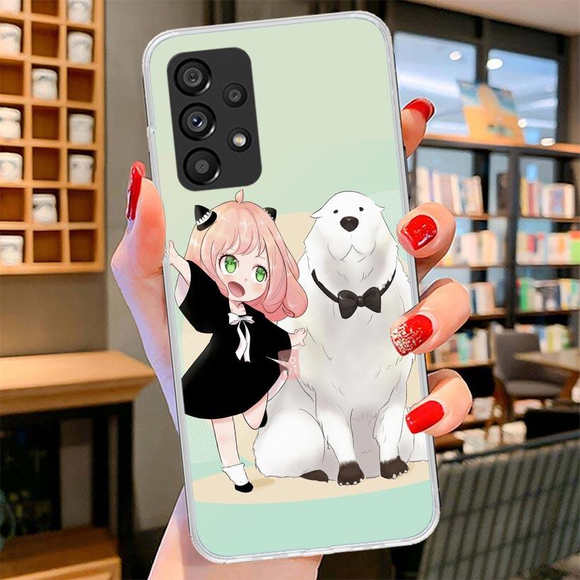 Милый чехол для телефона Spy Family Аня для Samsung Galaxy A17 A37 A57 A16 A26 A36 A56 A15 A25 A35 A55 A14 A24 A34 A54 A13 A23 A33 A53 G