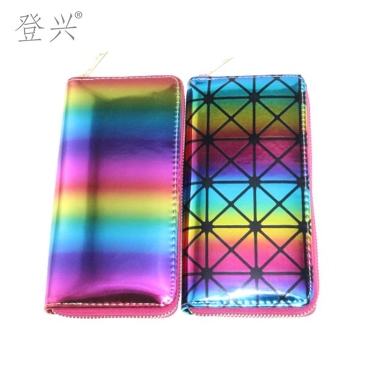 New Graffiti Fashion Laser PU Long Wallet, Clutch Card Bag Wallet