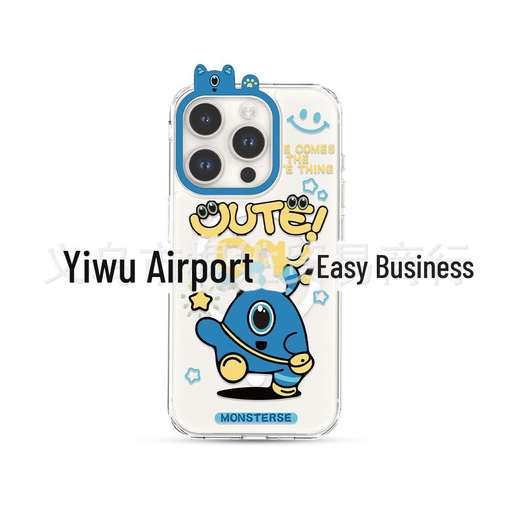 Cartoon Monster Series iPhone 13/14 Protective Cover for Apple 15 Pro Mobile Phone