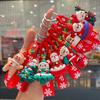 2 Pcs Cartoon Cute Santa Claus Tree Car Ornament Christmas Party Decoration Bag Ornaments Car Pendant Exquisite Small Gift