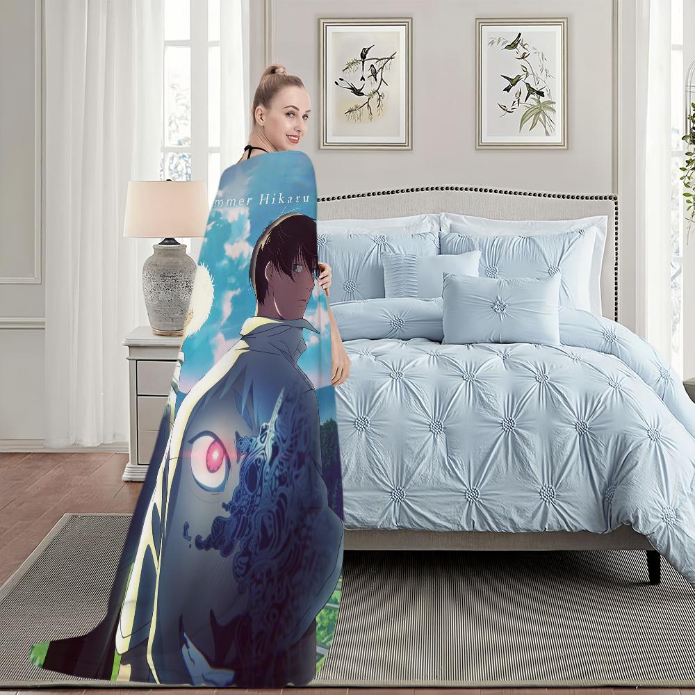 Аниме T-Лето, когда умер Хикару Плед Плед для дивана, дивана, путешествий, дома, походов, пикника, кровати, постельного белья Фланелевый плед подарок на день рождения