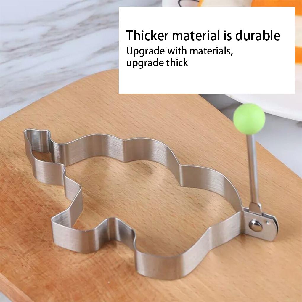 Fried Egg Mold Stainless Steel Kitchen Cooking DIY Anti-scalding Pancake Shaping Mould Frying Cook Pattern Random