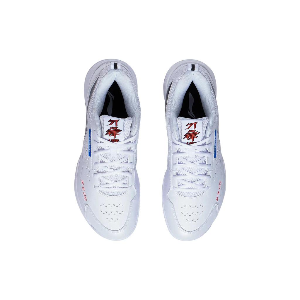 Li-Ning Кроссовки для бадминтона Blade Lite с нескользящей подошвой, амортизирующие, износостойкие, унисекс, белые AYZT005-1