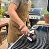 Stainless Steel Roller Grill Cleaner Brush with LED Light Barbecue Cleaner Tools  Outdoor Cooking