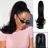Synthetic Long Wavy Ponytail Hair Extension Natural Looking High-Resistant Fiber Hair For Women Wear