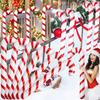 1-12 шт. 88 см Надувные гигантские леденцы-трости, шары, украшения на Рождество, для помещений и улицы, декор для двора, рождественский, новогодний подарок