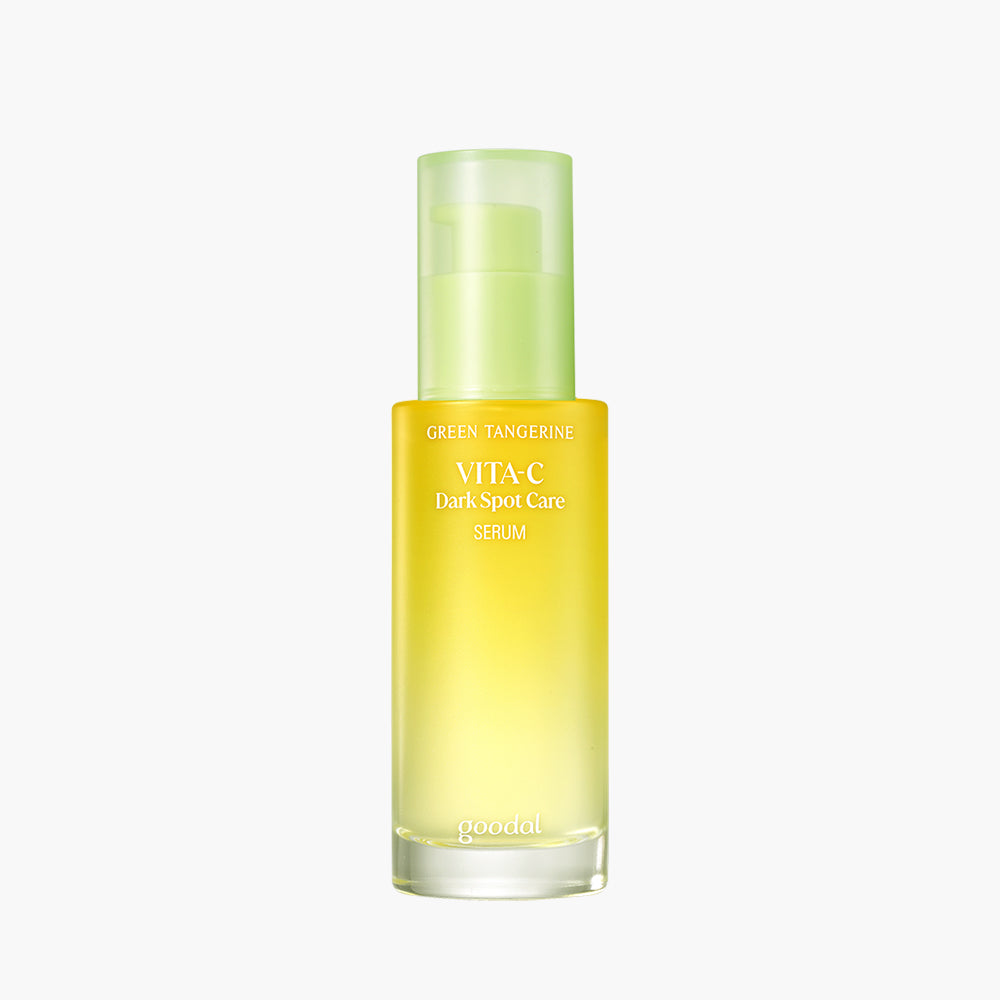 Goodal Набор Green Tangerine Vita C Dark Spot: Сыворотка 40 мл+крем 50 мл+тонизирующий солнцезащитный крем 50 мл+подушечка