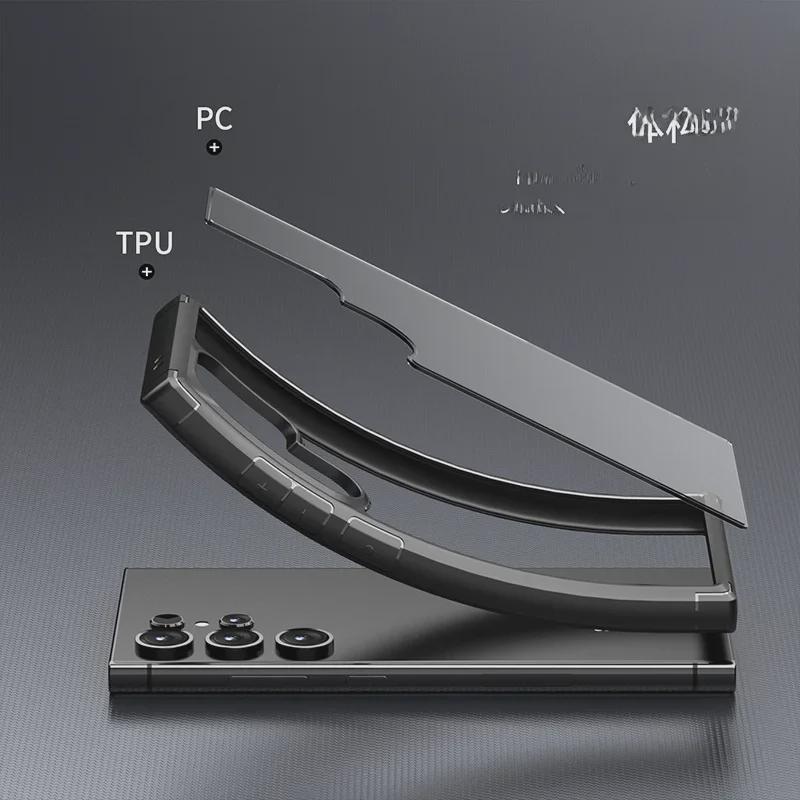 Прозрачный защитный чехол от падения для Samsung S24 Ultra/Pro