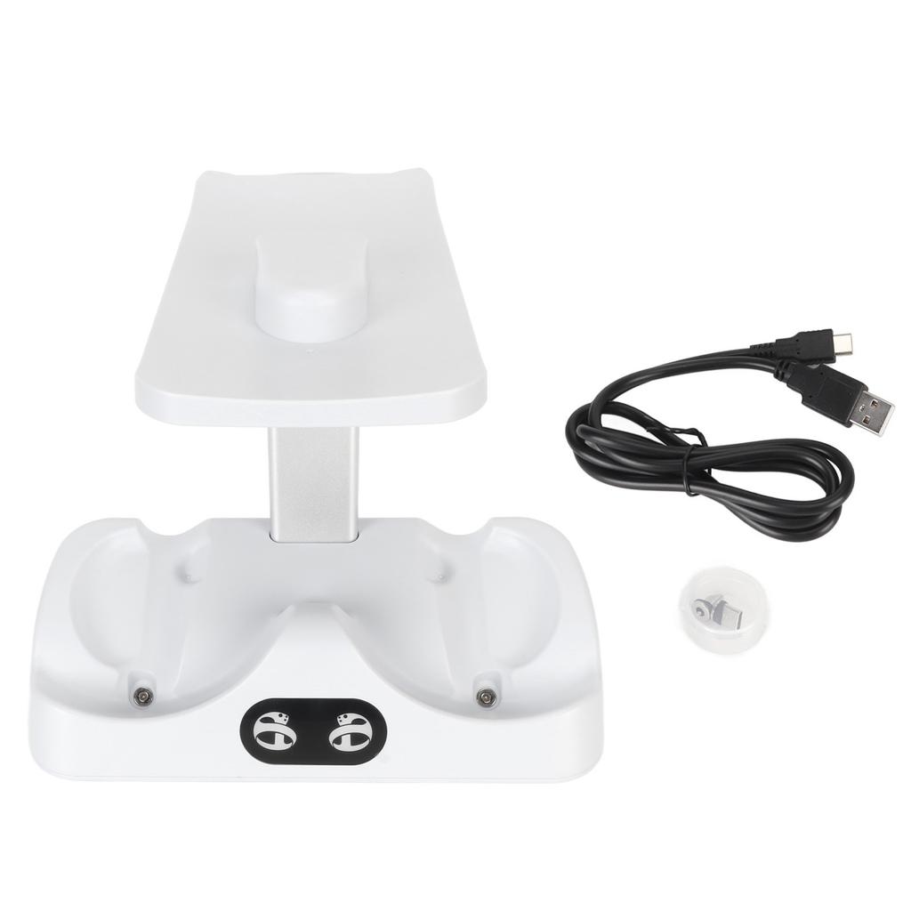 Controller Charging Dock for PS5 VR2 for PSVR 2 with VR Headset Stand LED Indicator 2 Magnetic Clasp