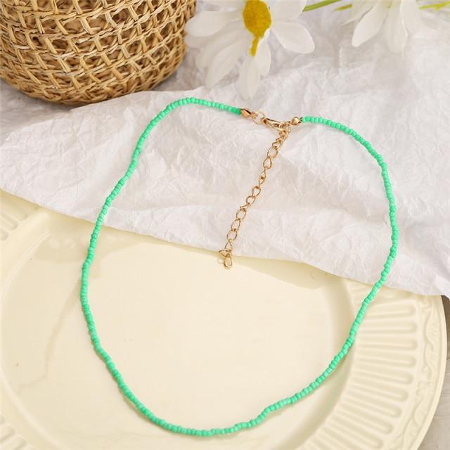 17 км модное колье-чокер из бисера для женщин, богемное красочное короткое ожерелье ручной работы с жемчугом Дейзи, ювелирные изделия на воротнике