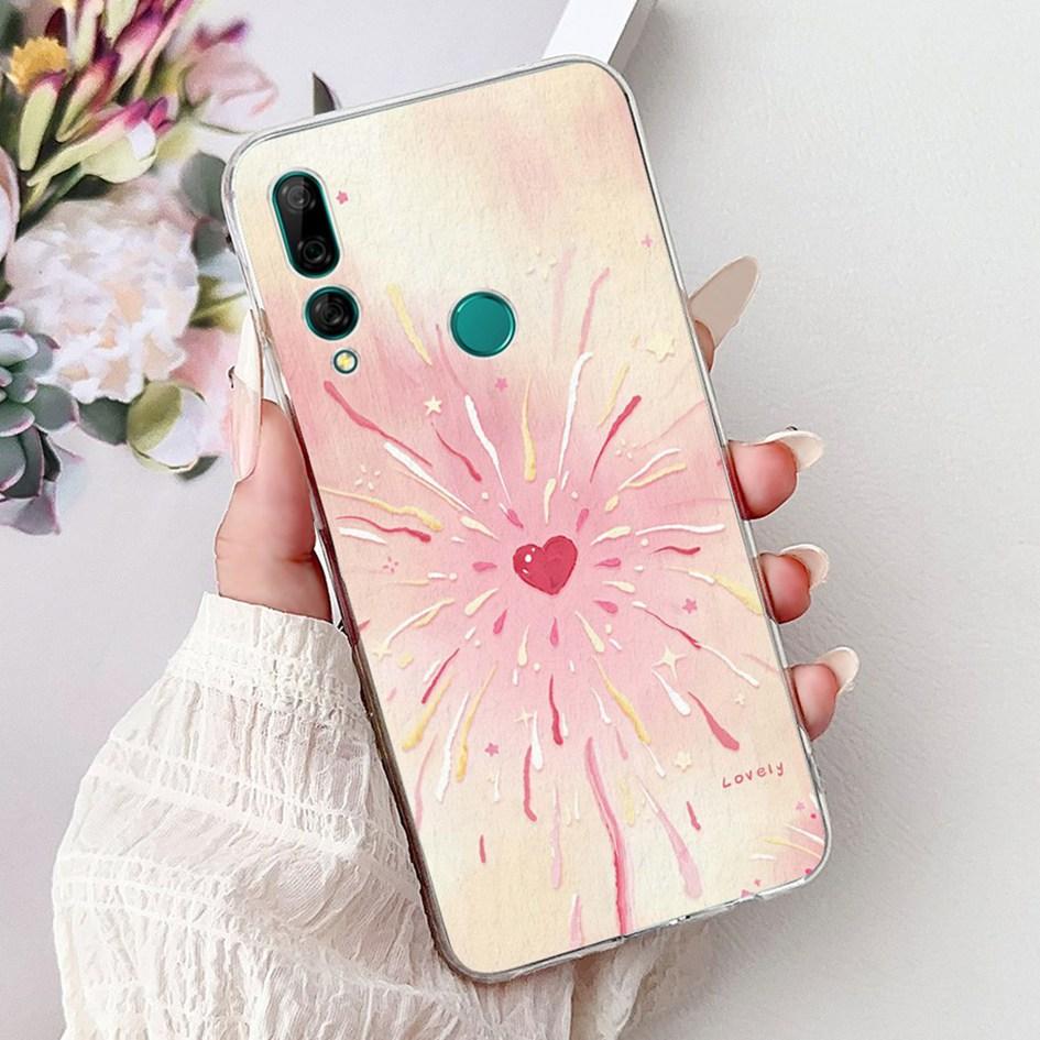 Чехол для Huawei Y9 Prime 2019 STK-L21 STK-L22 STK-LX3 Чехол Популярный Цветок Мягкий ТПУ Чехол для Телефона Для Huawei P Smart Z Y9 2019 Capa