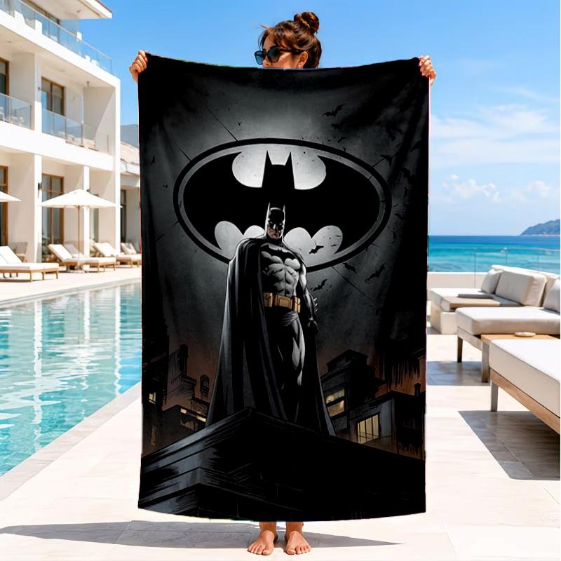 Red Cape Hero Beach Towel, Super Soft Microfiber, Perfect Gift for Her/Him, Birthday, for Pool, Beach, Travel, Decor Beach Party
